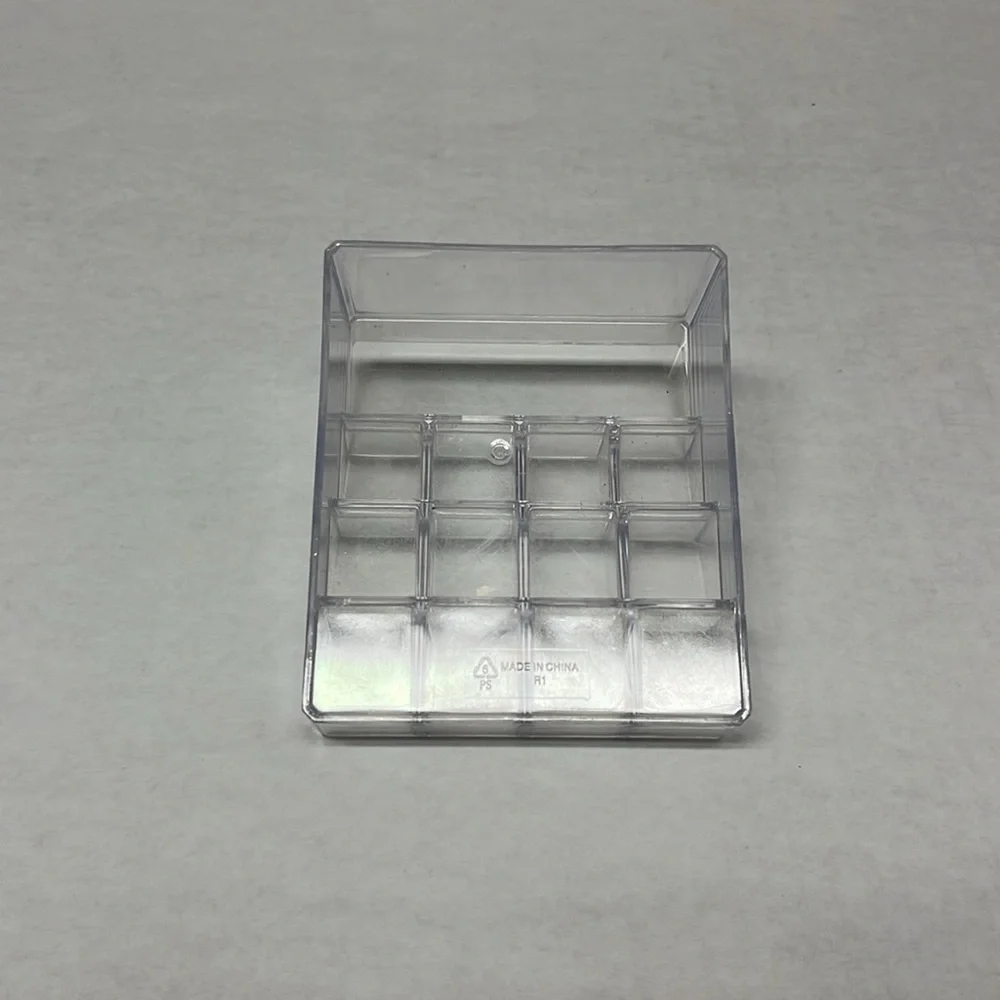 12 grid tiered Clear acrylic lipstick vanity makeup organizer